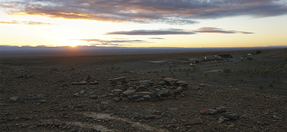 sunset south african desert